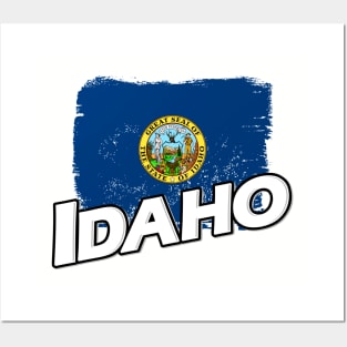 Idaho flag Posters and Art